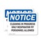 Signmission Cleaning In Progress Only Respirator Fit, Vinyl Decal, 12 in x 18 in OS-2PACK-NS-D-1218-L-10646 - alternate 1